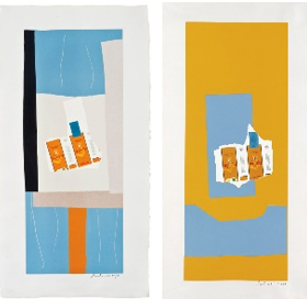 Harvest with Orange Stripe, 1973