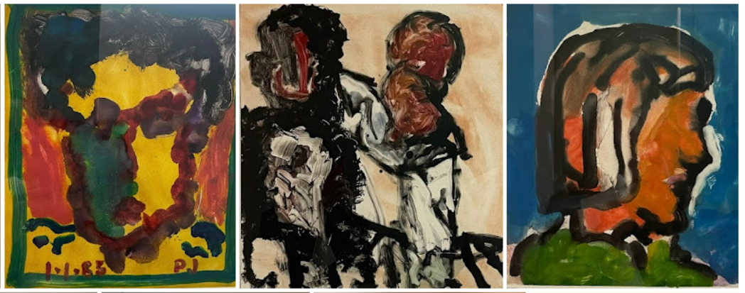 From left to right: Untitled, 1984; Untitled, 1985; Untitled, 1985