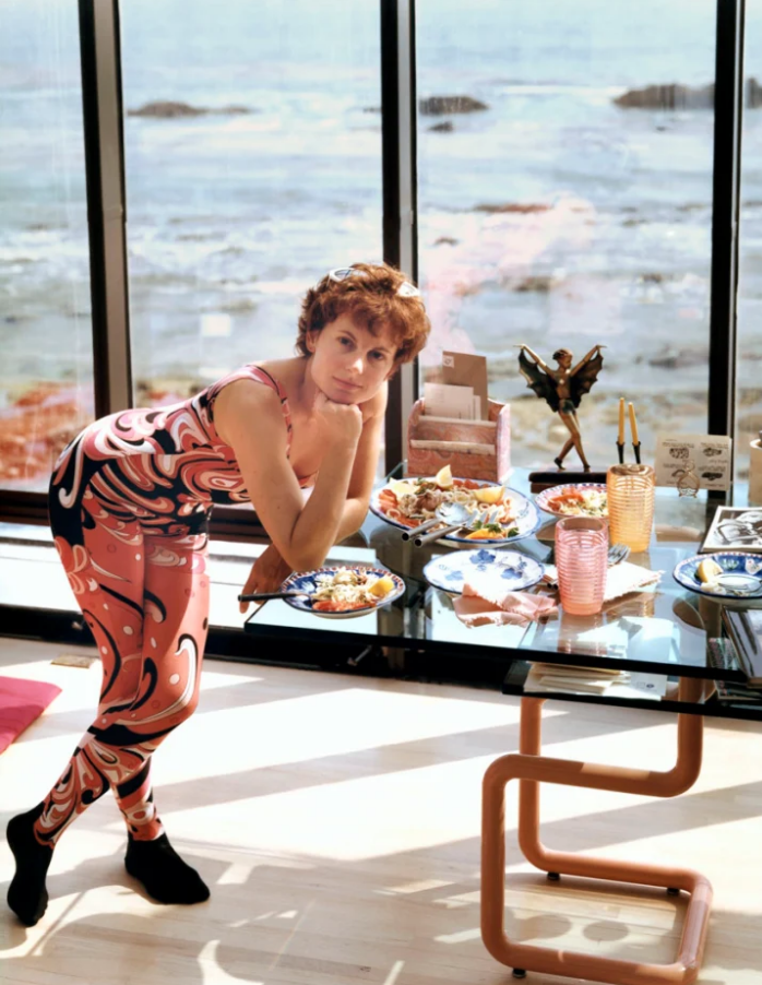 A Woman at Home in Malibu after Exercising, California, 1988, printed in 1989