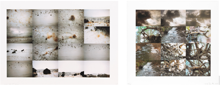 From left to right: Untitled (Winterscape), 1997; Untitled (Outdoors), 1997
