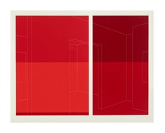 Still Gallery, View Between, 4 Reds, Thread Line, 2001